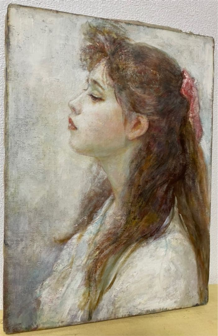 小川 巧『想春』油彩 カンヴァス F4 原画 真作保証 1点物