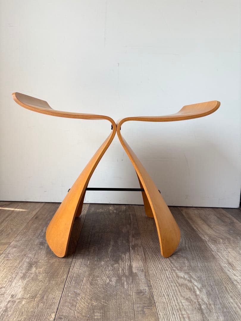希少　ラージサイズ 天童木工 柳宗理　バタフライスツール　80〜年代ヴィンテージ