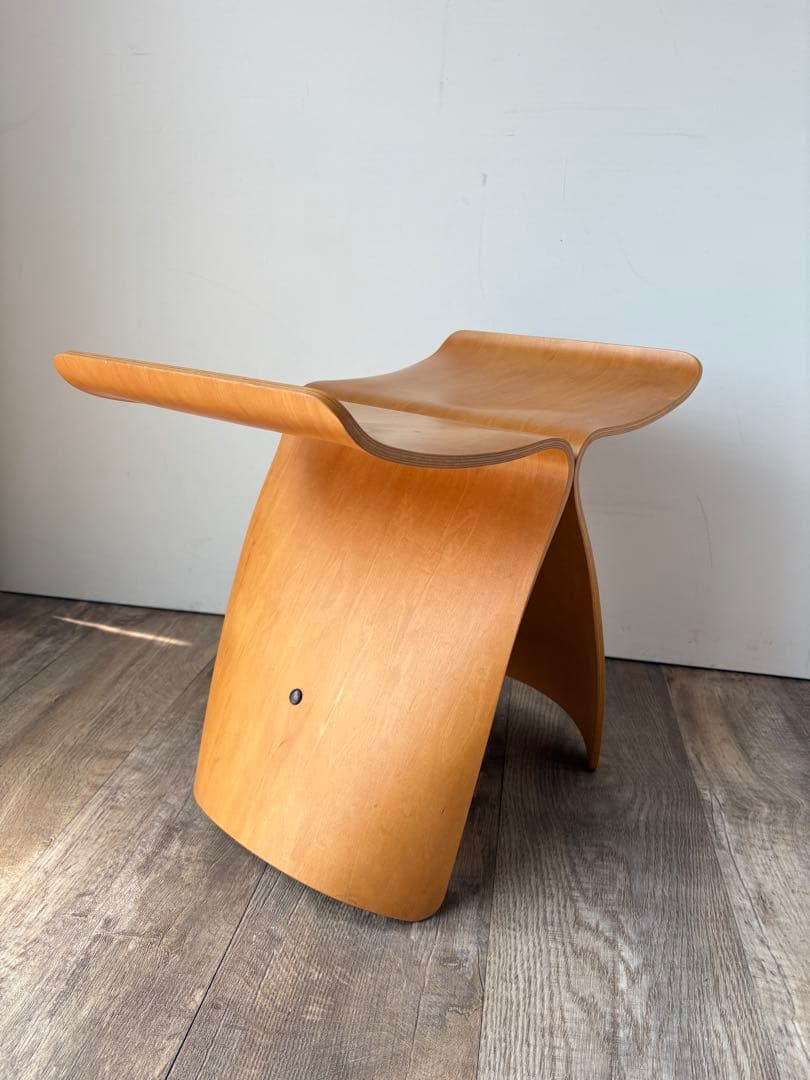 希少　ラージサイズ 天童木工 柳宗理　バタフライスツール　80〜年代ヴィンテージ