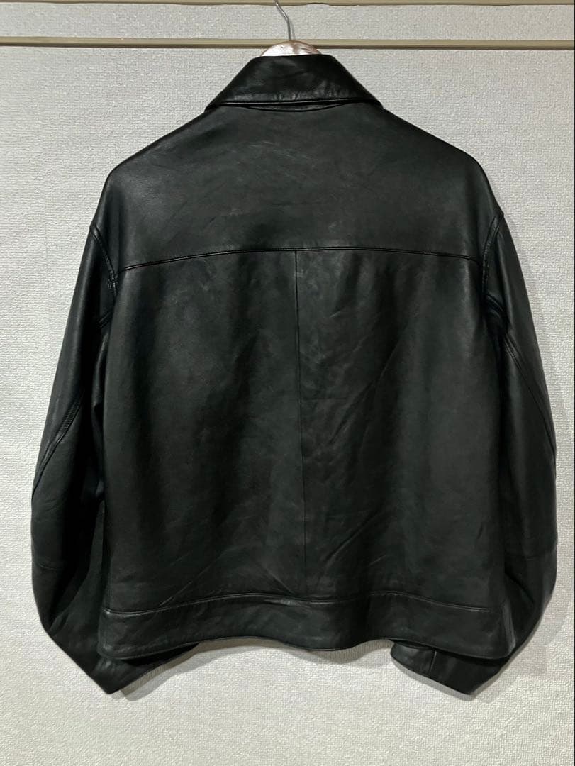 【美品】メゾンスペシャル シープレザーシングルライダースジャケット 0 24AW
