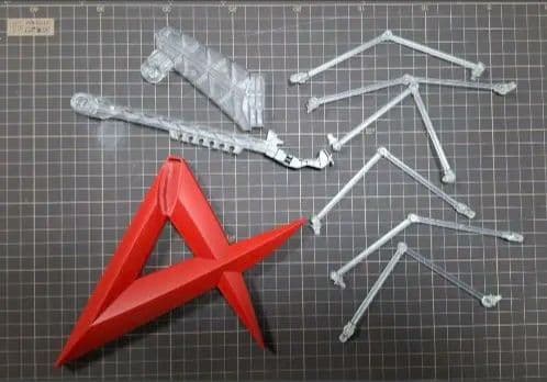 完成品 RG νガンダム 塗装 改修 改造 ダブルフィンファンネル拡張ユニット