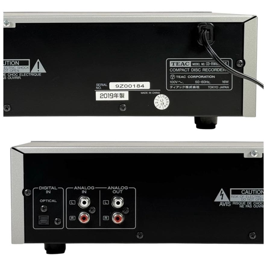 2019年製 TEAC ティアック CDレコーダー CD-RW890MK2