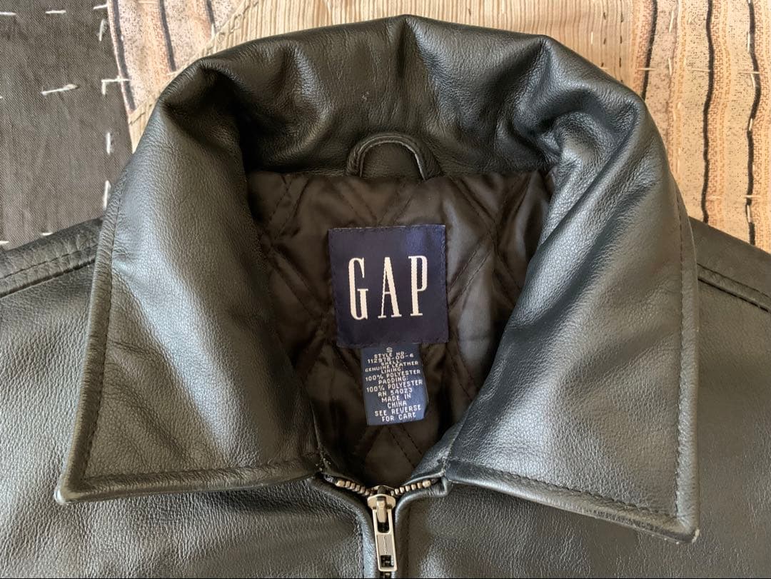 名作 90s 00s old gap vtg レザージャケット オールドギャップ