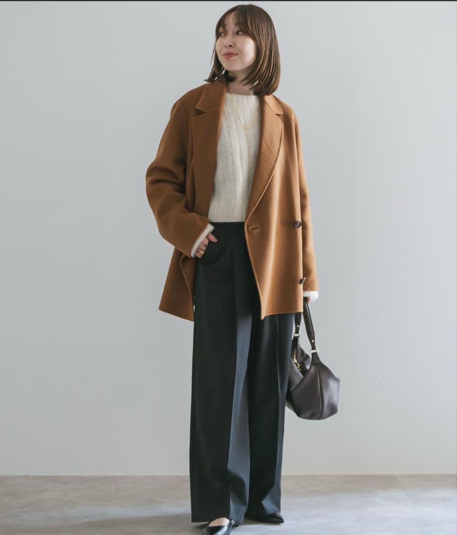 新品同様NOBLE】Super160sチェスターミドルコート　36