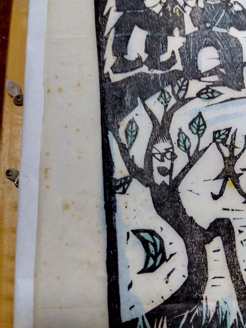 特大版画　宮沢賢治　佐藤国男作