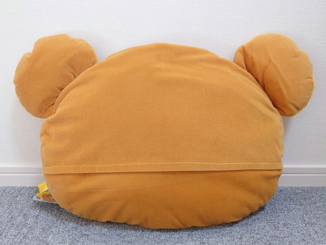 激レアリラックマ　ウレタンマット　チェアカバークッション　ダイカット顔クッション