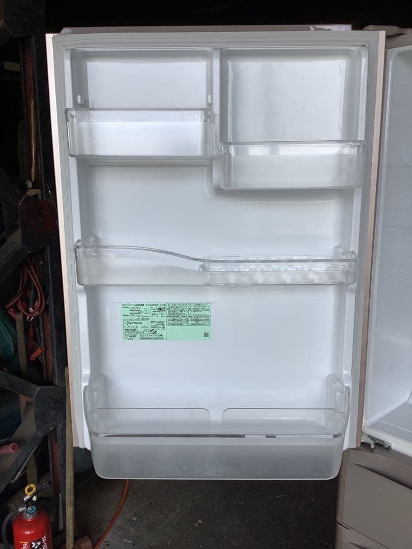 5ドア冷蔵庫 日立 R-S4000GL(XN) 401L 16年製 真空チルド