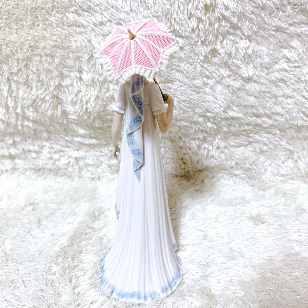 【希少】【美品】　リヤドロ　ベニスの女性　傘をもった女性 パラソル