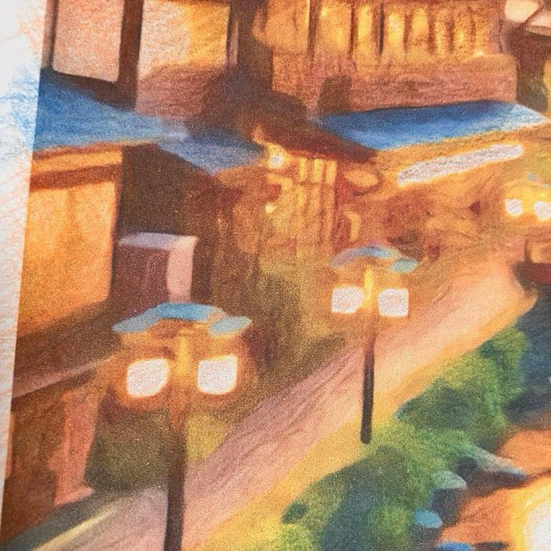 ジブリアート16 千と千尋の神隠しより「渋温泉」　額縁寸法32.7㎝×24.0㎝