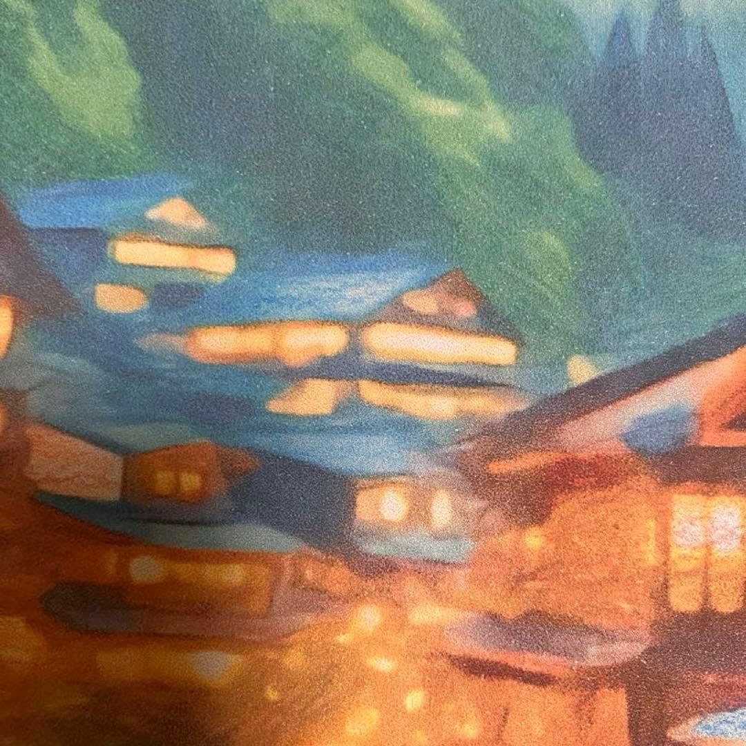 ジブリアート16 千と千尋の神隠しより「渋温泉」　額縁寸法32.7㎝×24.0㎝