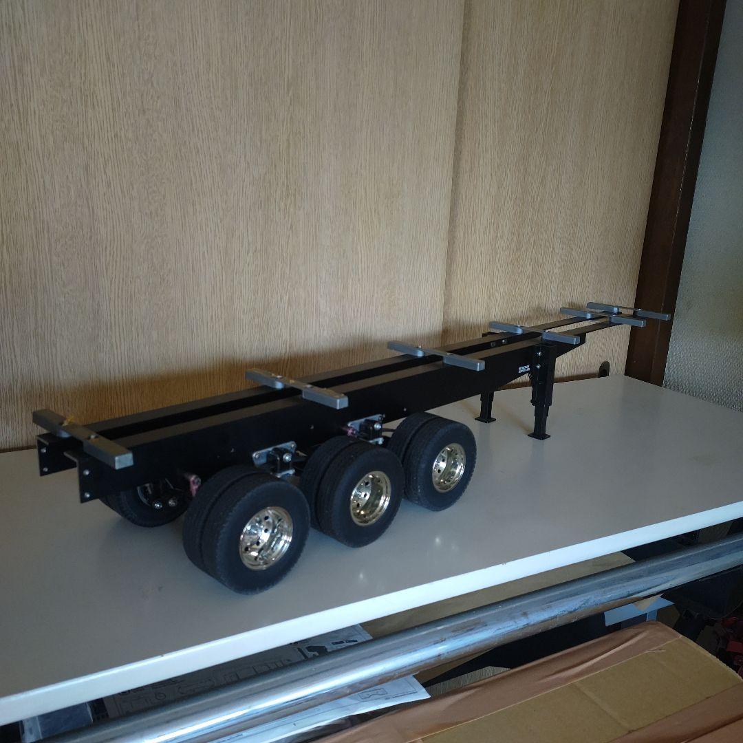 タミヤ1/14トレーラー荷台 3軸改造