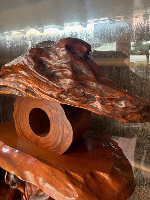 本屋久杉　屋久杉　オブジェ　灯籠　工芸品　天然木　希少　※商品説明必読