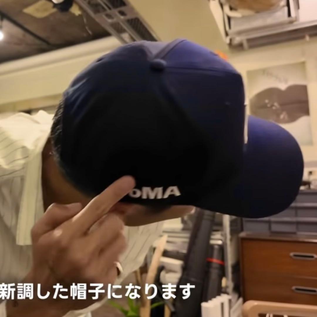 【美品❗️】 oMA studios キャップ ブナ USA ネイビー