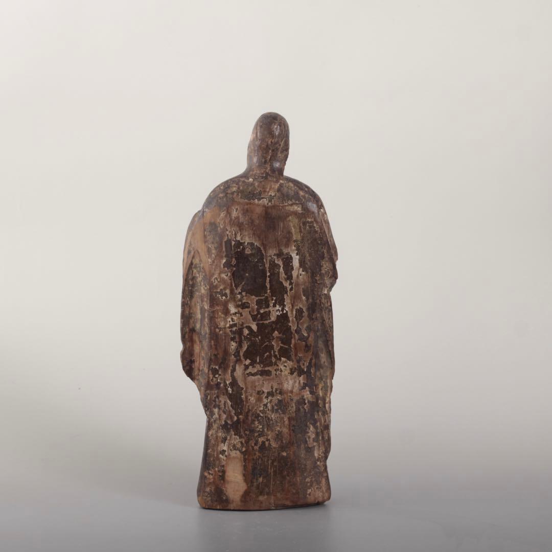 木彫 キリスト像 古道具 アンティーク オブジェ 聖人像
