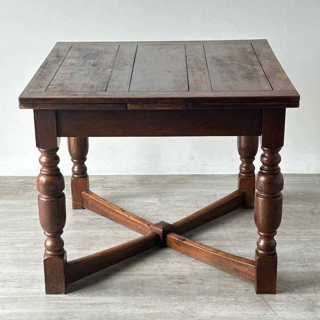 【最終値下げ】イギリス アンティーク家具 ドローリーフテーブル 拡張　269A