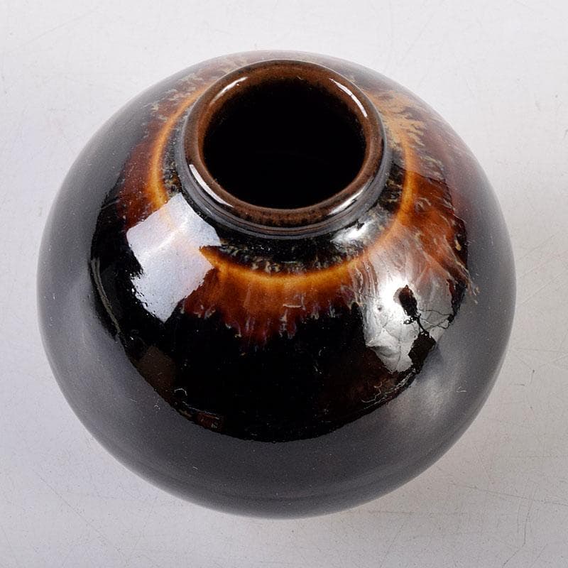 茶道具　桶谷定一作　茄子　茶入　共箱　V　7949