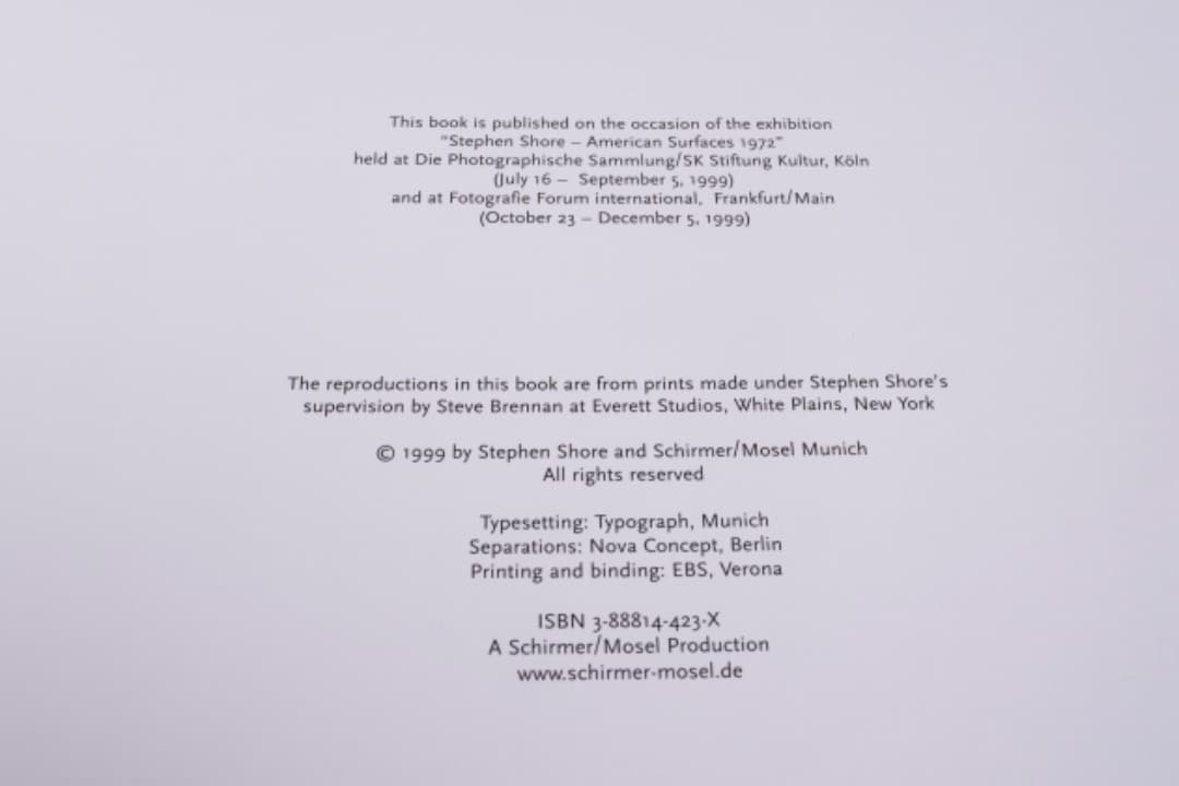 コレクション Stephen shore American Surfaces 1972