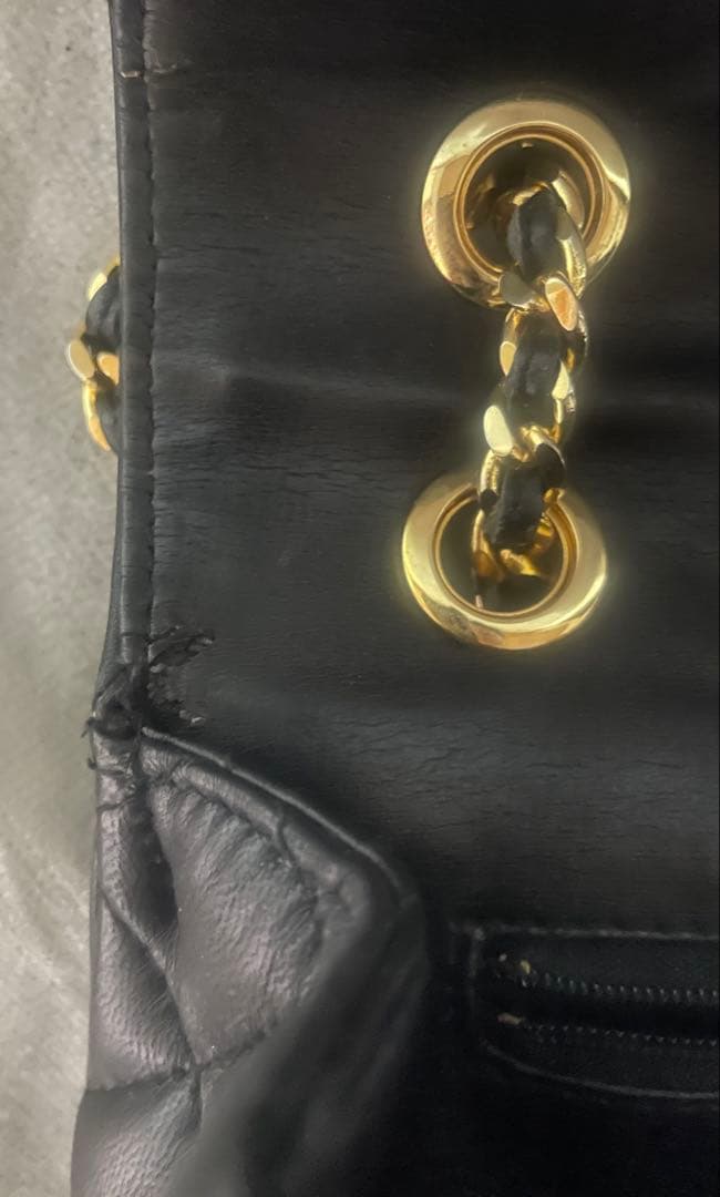 ひ*り様 Givenchy 黒いキルティングショルダーバッグ