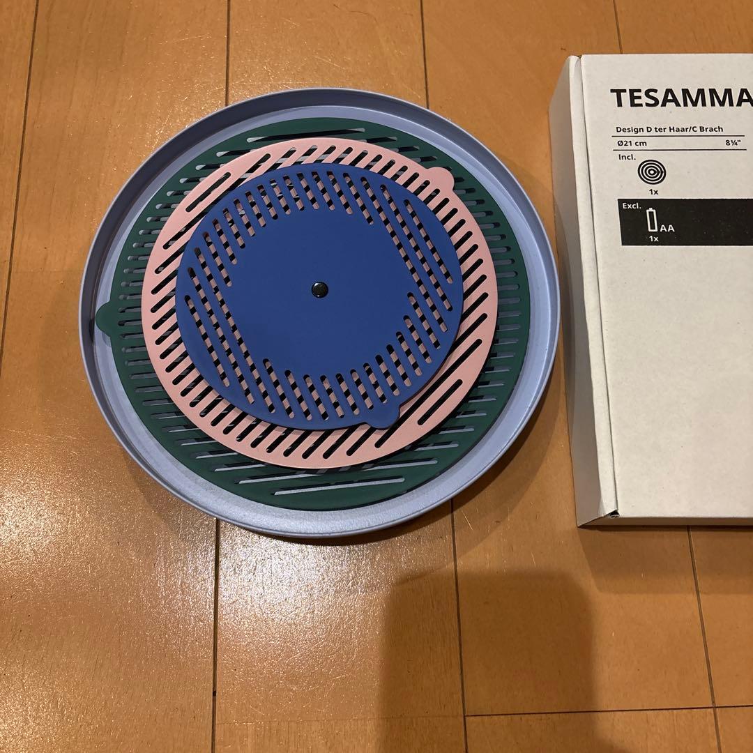 IKEA イケア テサッマンス 時計 21cm