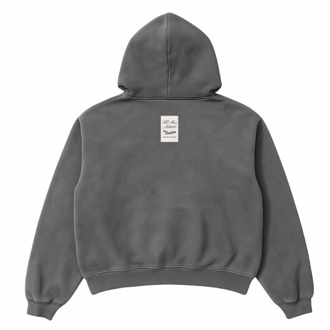 INFINITY MOON Hoodie パーカー チャコールグレー Mサイズ