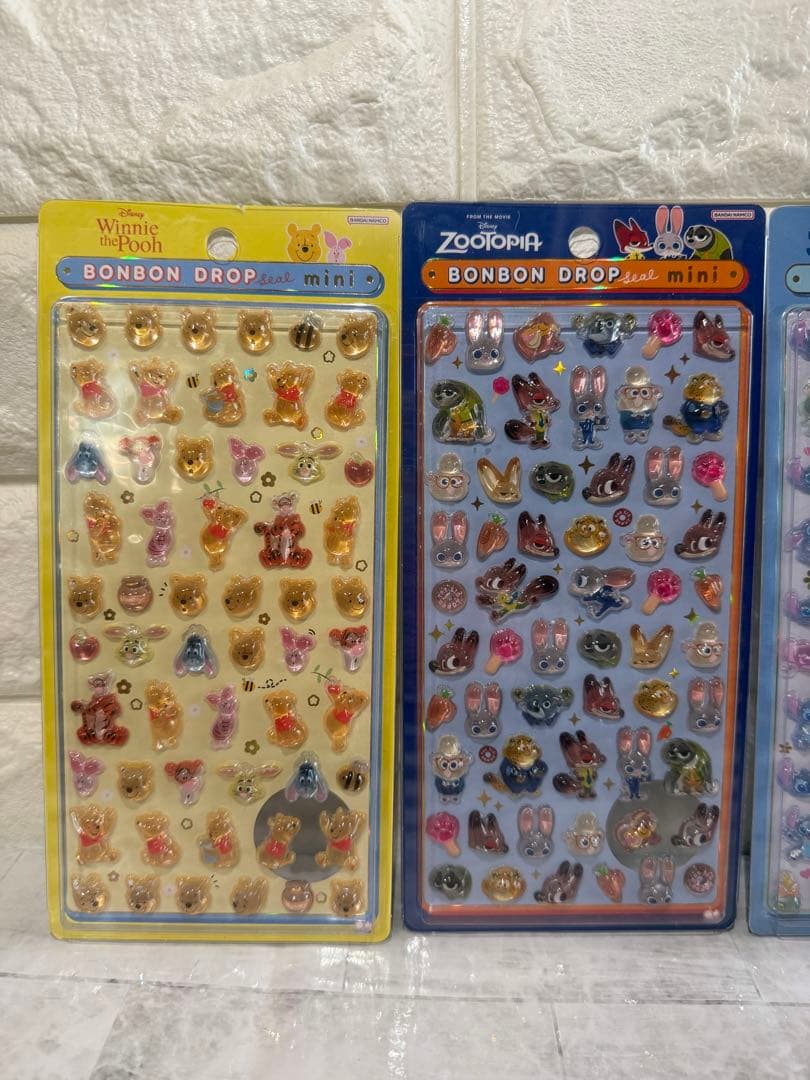 ボンボンドロップシール　正規品　ディズニー　mini セット売り
