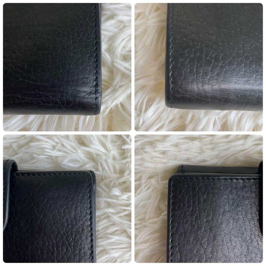 人気✨GUCCI Wホック財布　インターロッキング GG レザー　二つ折り財布