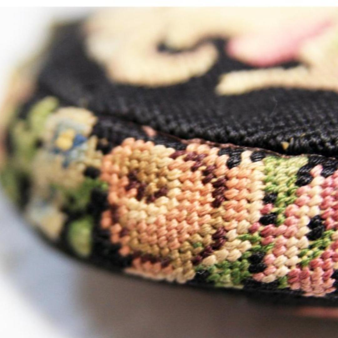 プチポワン アンティーク バッグ シルク