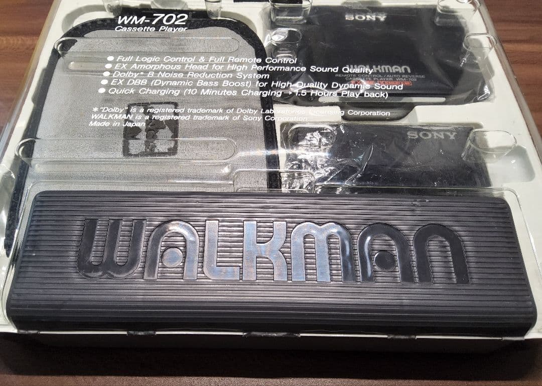 【新品同様 レア！】SONY ウォークマン WM-702 ブラック 整備済み