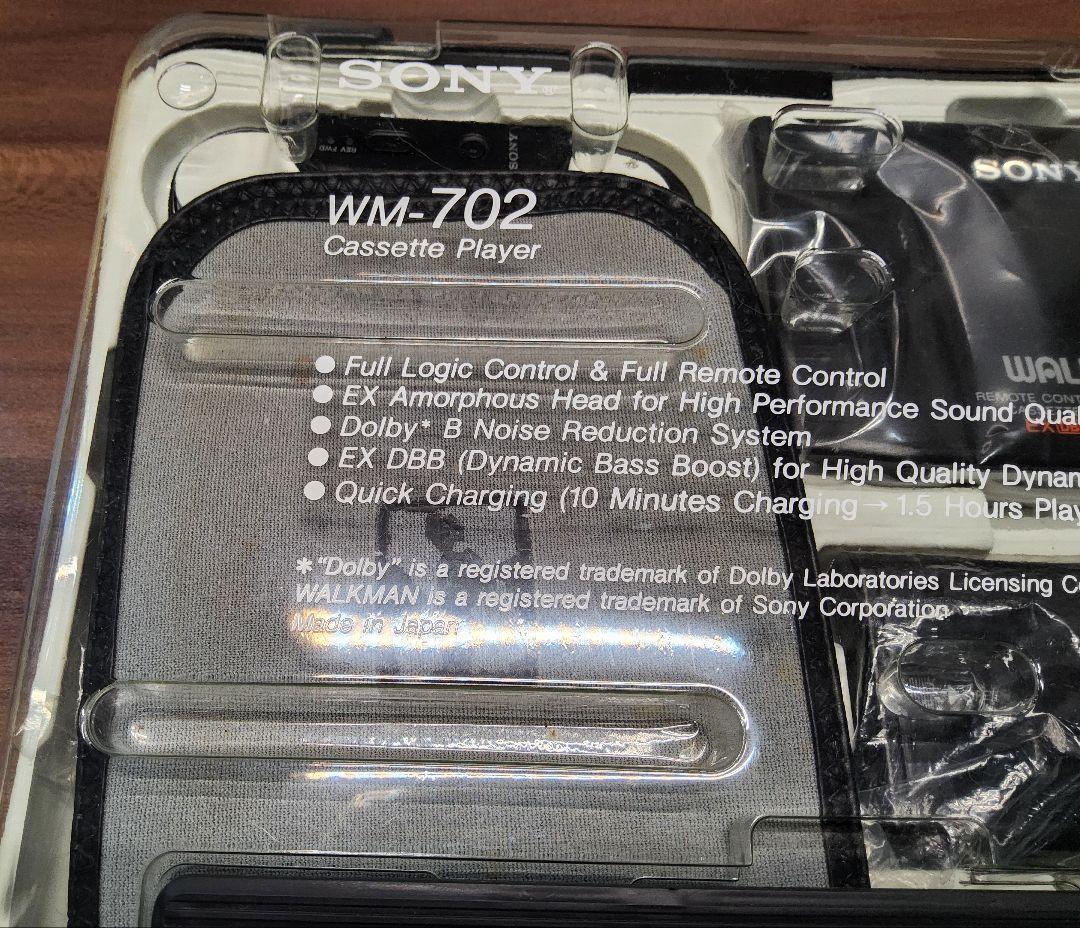 【新品同様 レア！】SONY ウォークマン WM-702 ブラック 整備済み