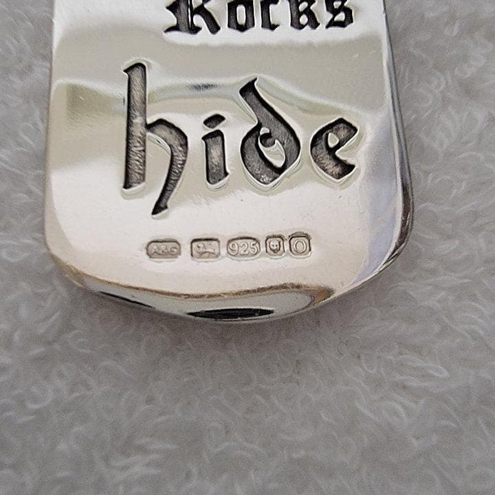 Hide + A&G 長方形 ペンダントトップ シルバー925