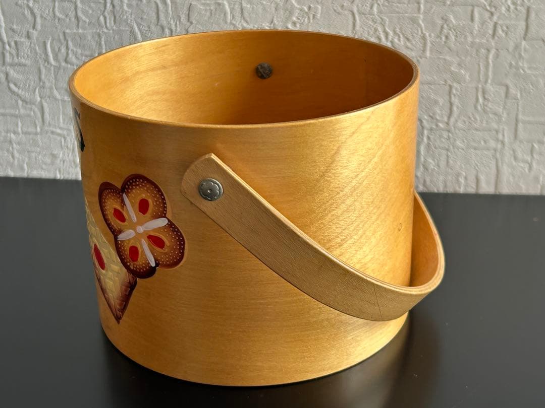 ヴィンテージ　木製クッキージャー　ビスケット　アンティーク　古道具　USA