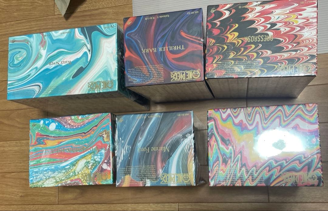 ワンピースONE PIECE新品未開封エピソード4〜9のボックスセット