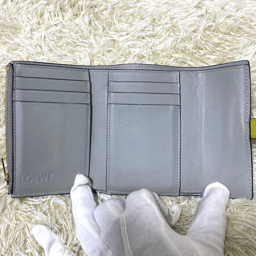 美品✨ LOEWE ロエベ トライフォールド ウォレット 3つ折り財布