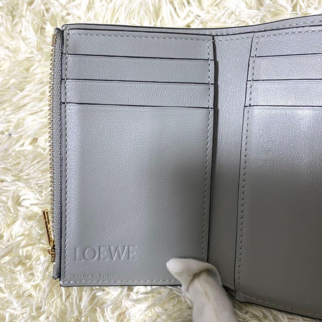 美品✨ LOEWE ロエベ トライフォールド ウォレット 3つ折り財布
