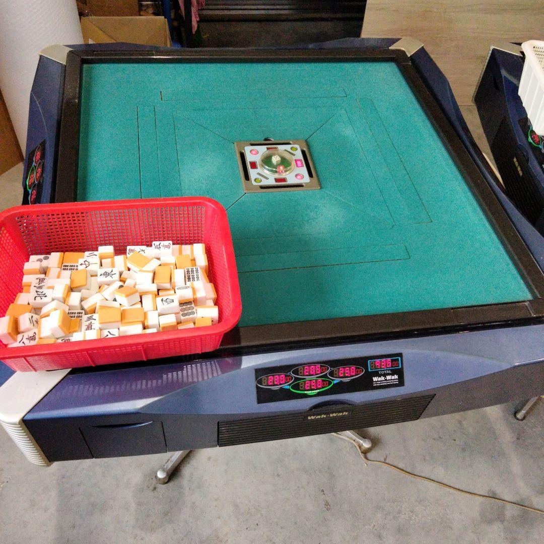 10 ジャンク　直接可　全自動麻雀卓 点数表示 WakWak枠　天枠　点棒　牌