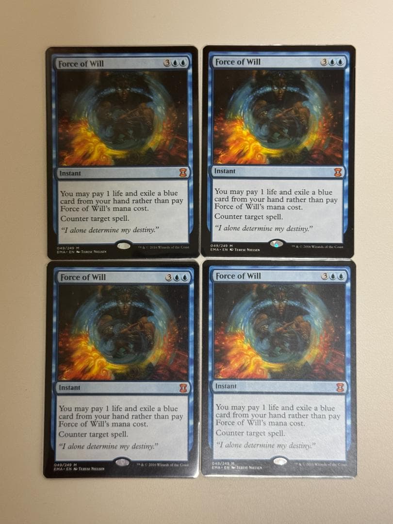 MTG 意志の力 英語 4枚セット