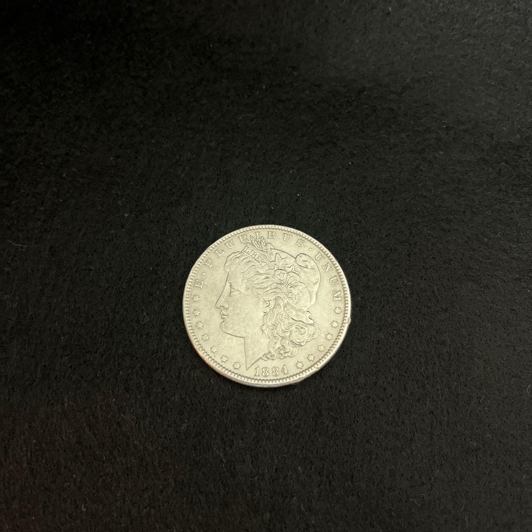 し*ー様 アメリカ　モルガン1ドル銀貨 1884年　26.6グラム　ミント無し