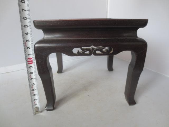 R7/07/2-3　唐木　四方高卓　香炉台　高卓　花台