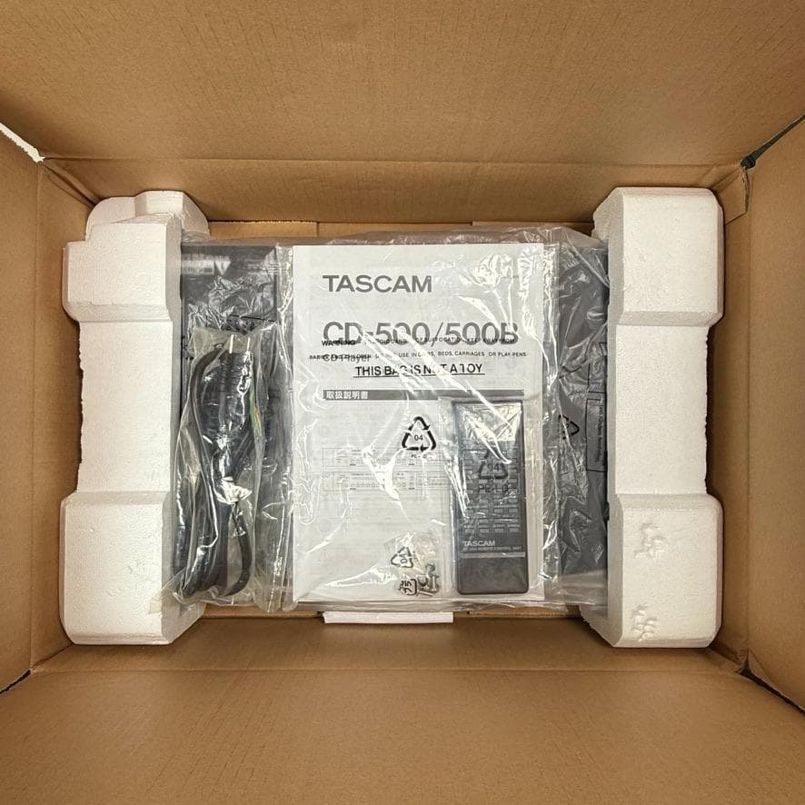◆優良中古品・元箱付属◆TASCAM CDプレーヤー 業務用1U CD-500