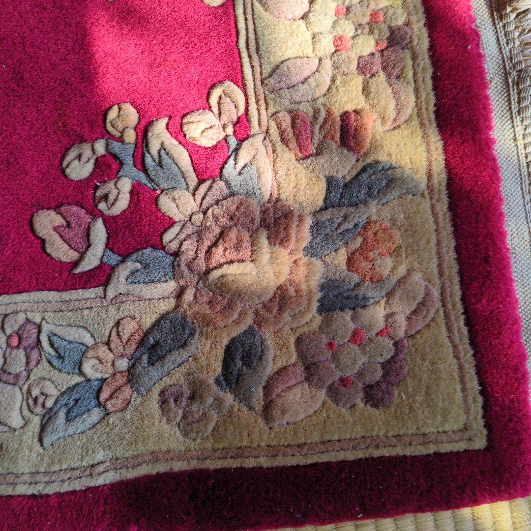 ★1/31まで 期間限定 値下げ！早いもの勝ち★緞通 段通 肉厚約2cm 絨毯