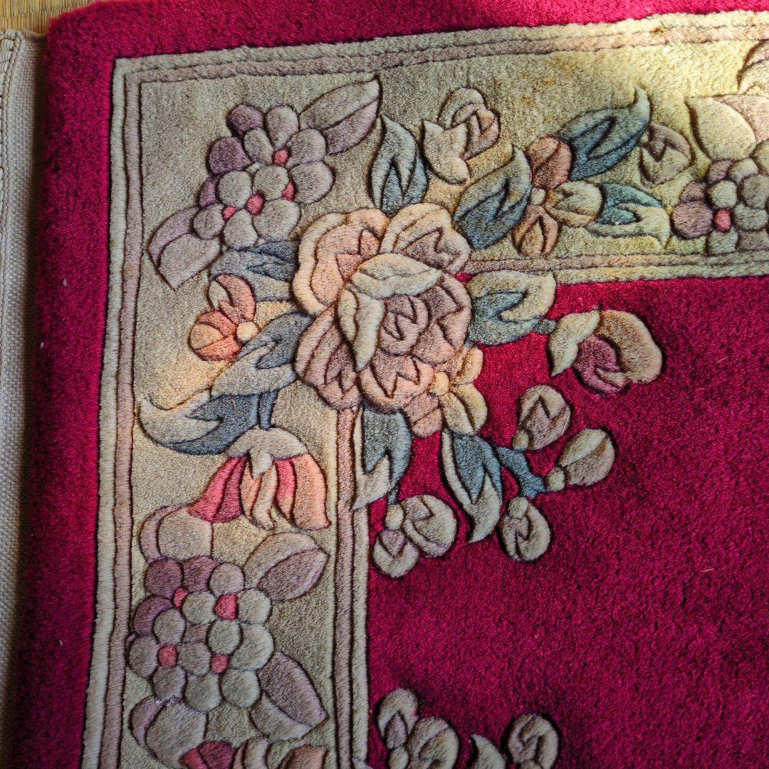 ★1/31まで 期間限定 値下げ！早いもの勝ち★緞通 段通 肉厚約2cm 絨毯