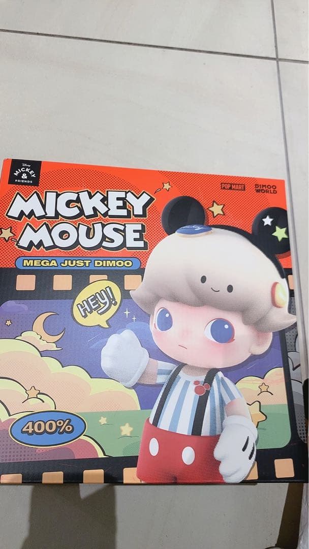 ぬいぐるみ MEGA JUST DIMOO 400% Mickey Mouse