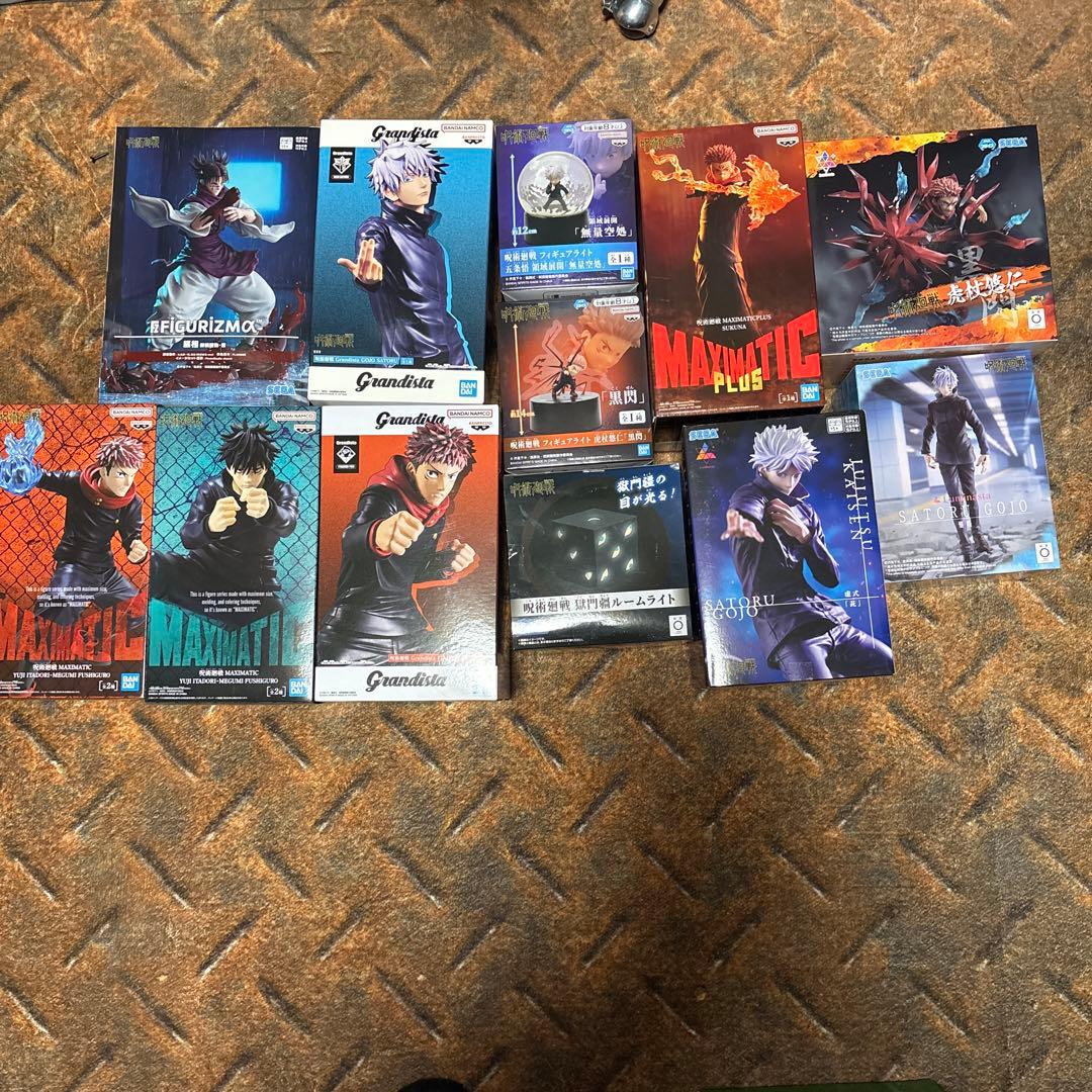 呪術廻戦 フィギュア9点プラスフィギュアライト3点セット