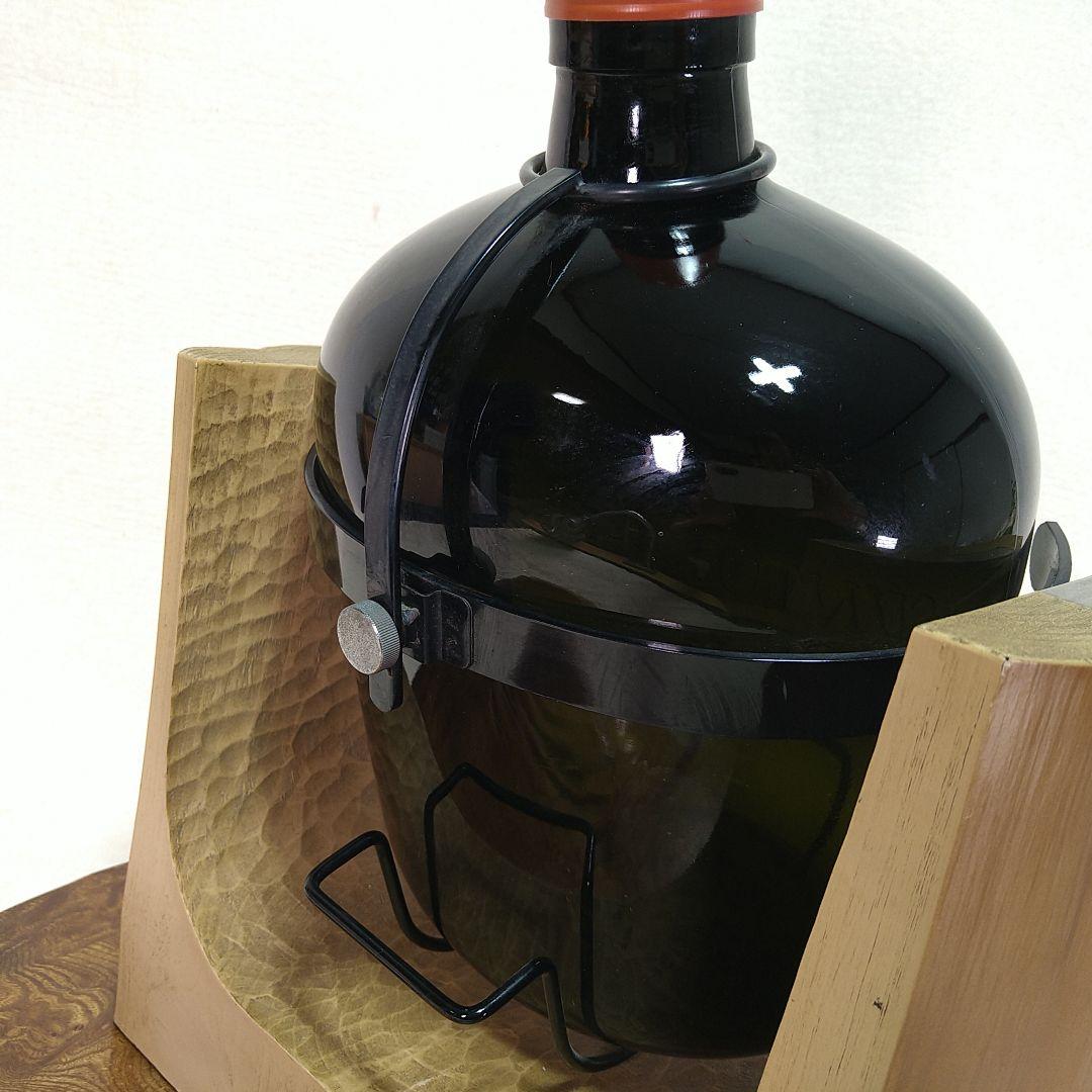 A553 サントリーオールド4L木製台座 ブランコ空瓶 ウイスキーオブジェ