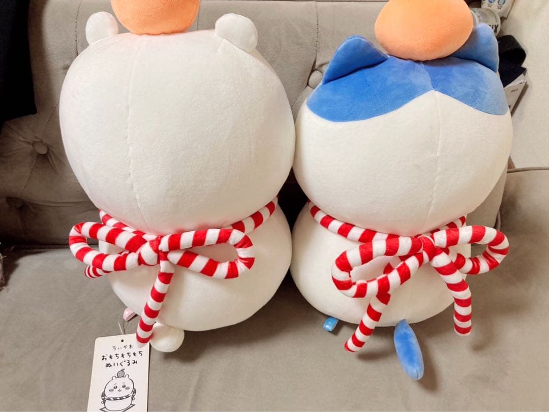 ちいかわ おもちもちもち ぬいぐるみ 2個セット ハチワレ 美品