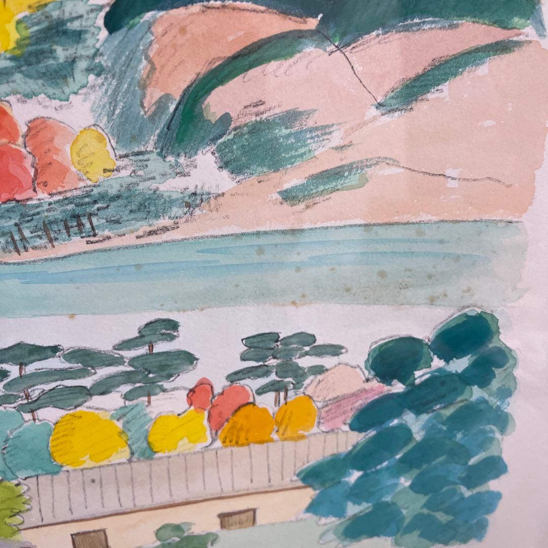 額縁　額　大型　水彩画　油彩　ガラス　木製F10サイズ？