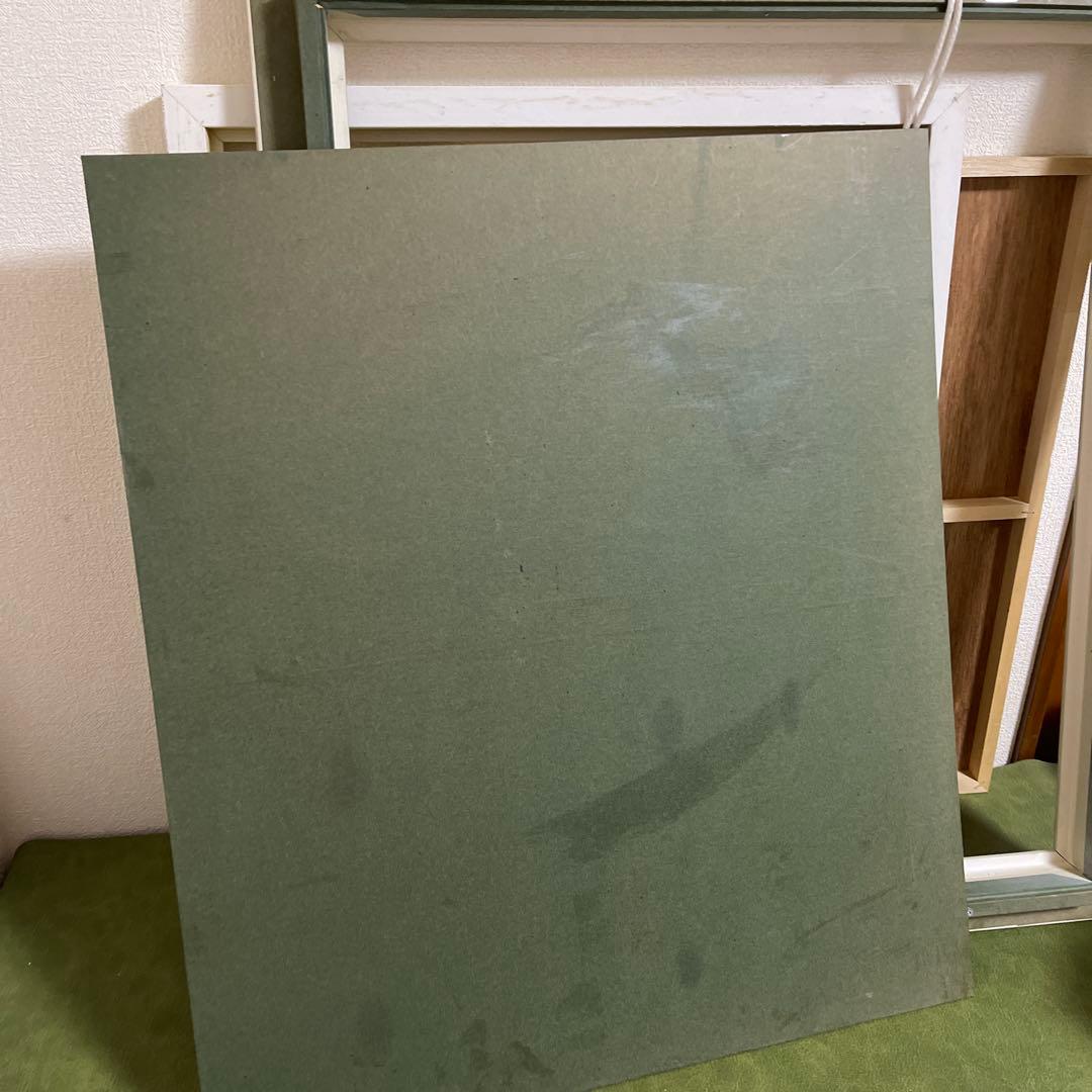 額縁　額　大型　水彩画　油彩　ガラス　木製F10サイズ？