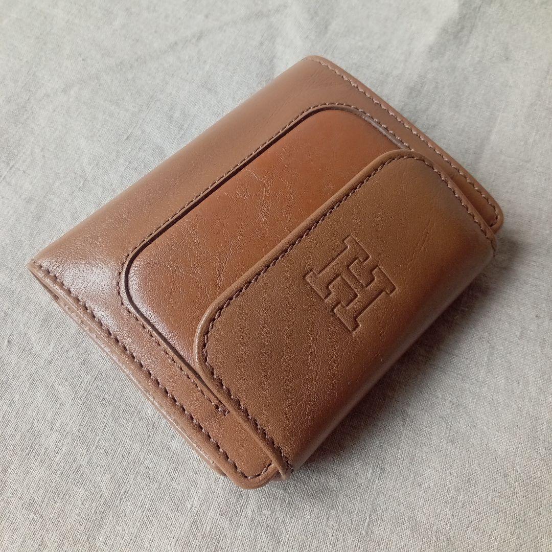 ヒロフ　二つ折りサイフ　ベージュ