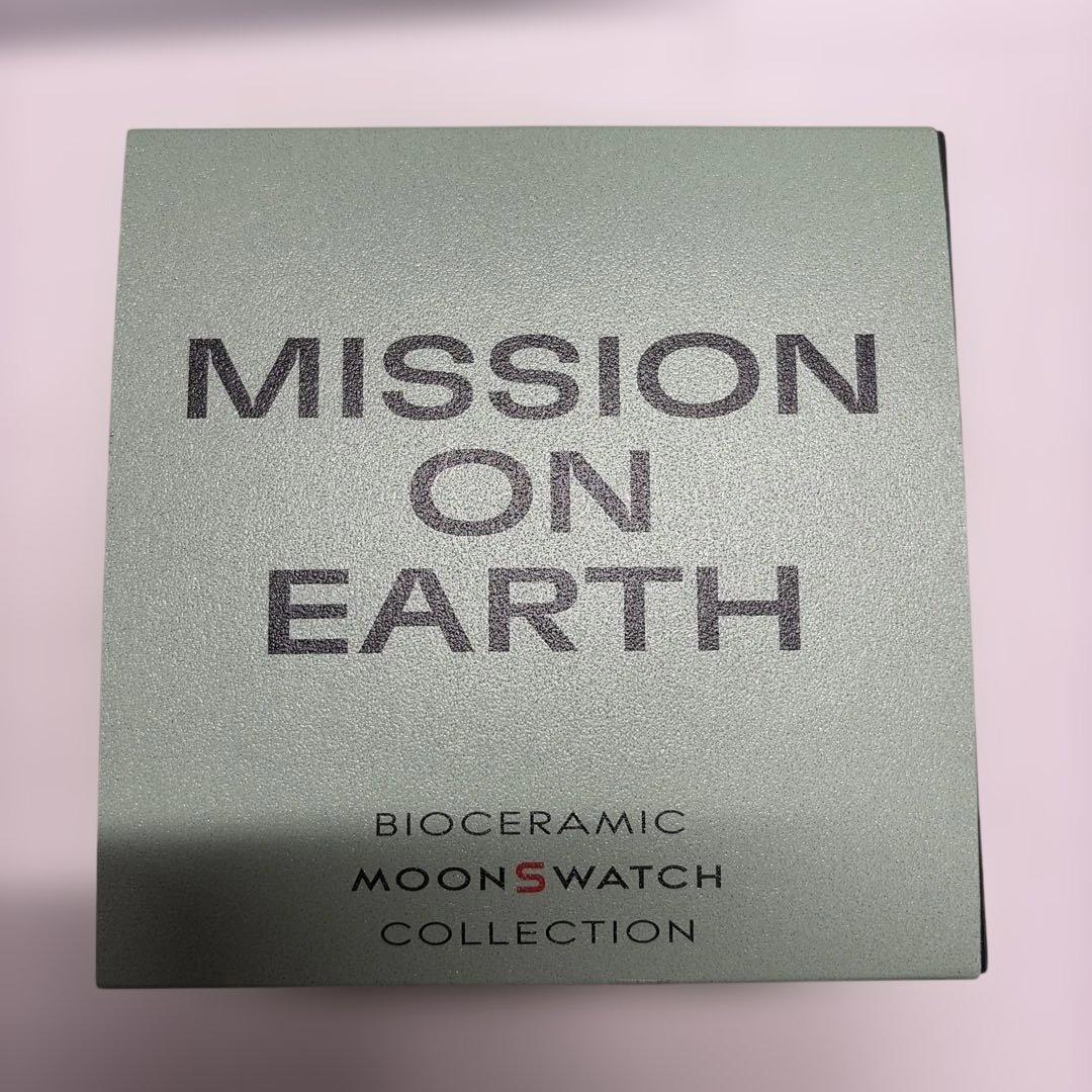 美品 OMEGA×Swatch Mission on Earth アースグリーン