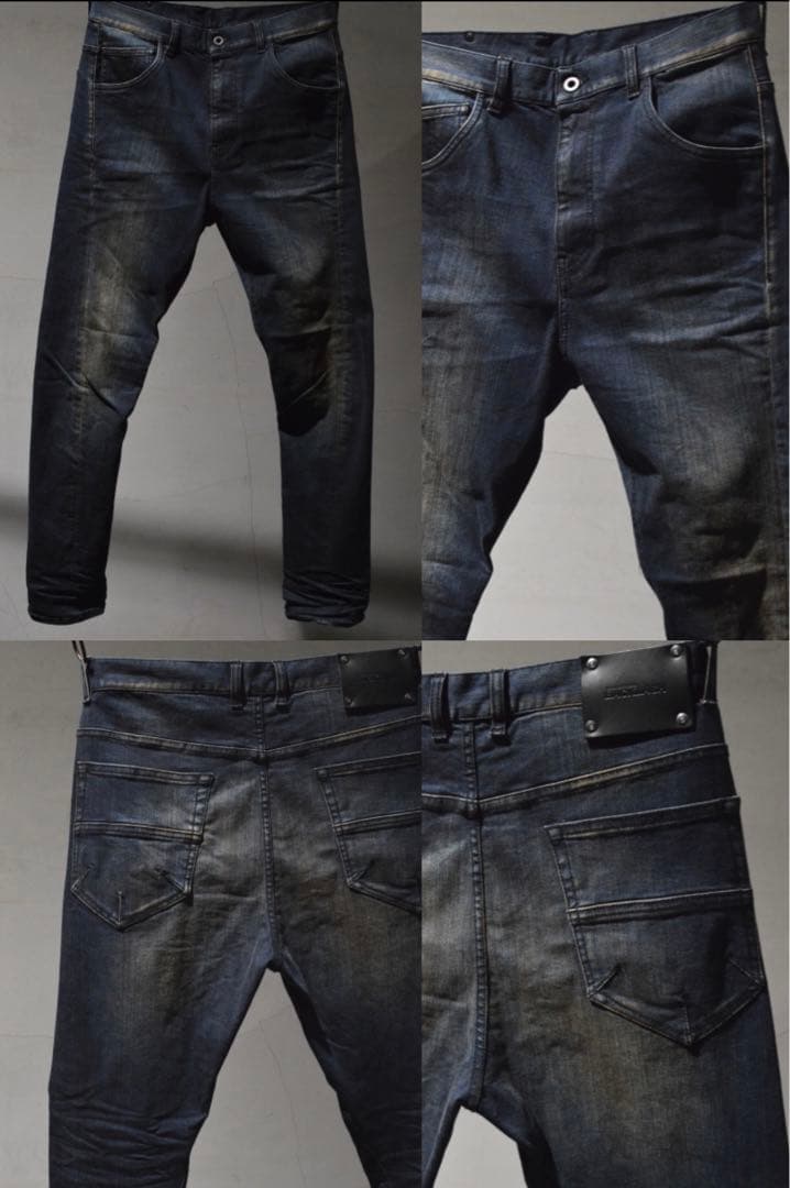 イサムカタヤマバックラッシュデニム　セミサルエル　インディゴ